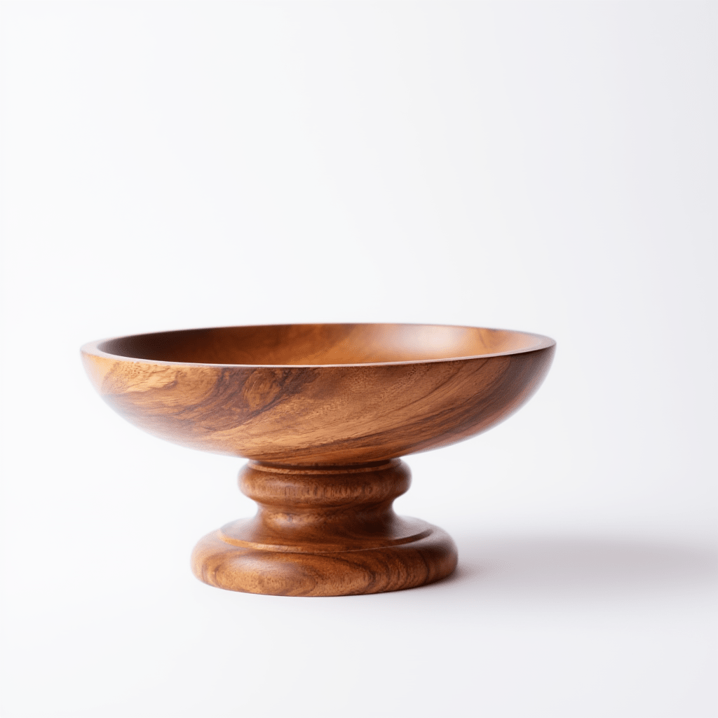 Premium Wooden Fruit Bowl - Aharyam Foods