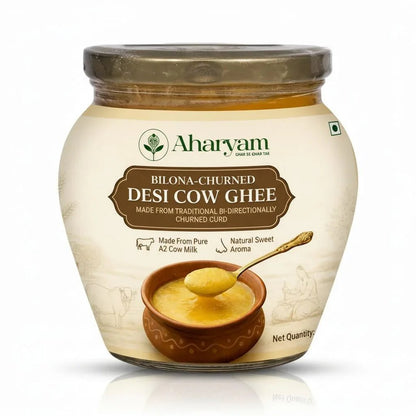 A2 Gir Cow Curd Churned Ghee - Aharyam Foods