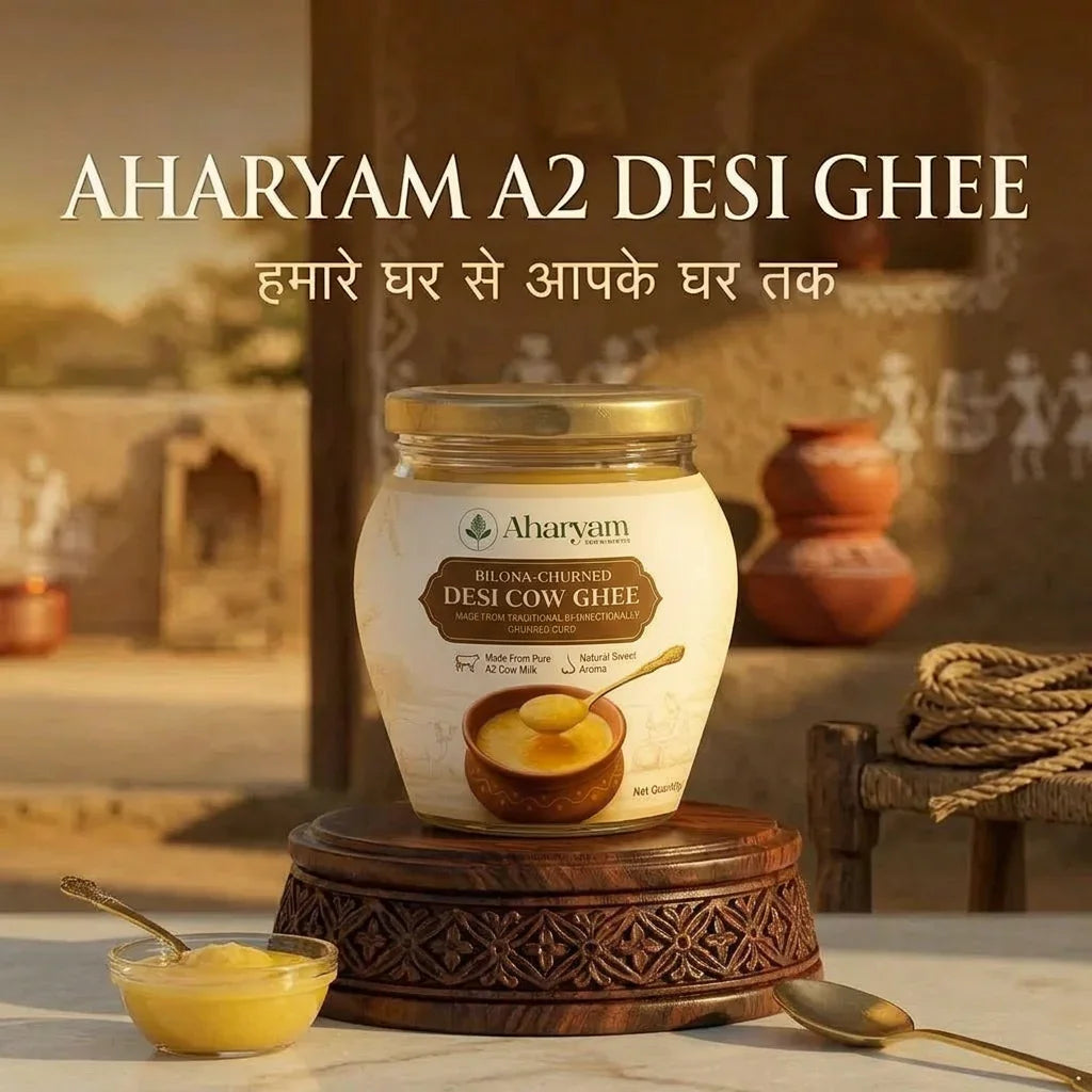 A2 Gir Cow Curd Churned Ghee - Aharyam Foods