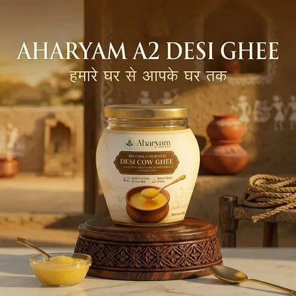 A2 Gir Cow Curd Churned Ghee - Aharyam Foods
